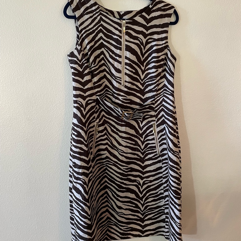 Liz Claiborne Zebra Print Sheath dress